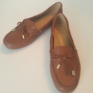 Michael Kors Brown Leather Sutton Flats